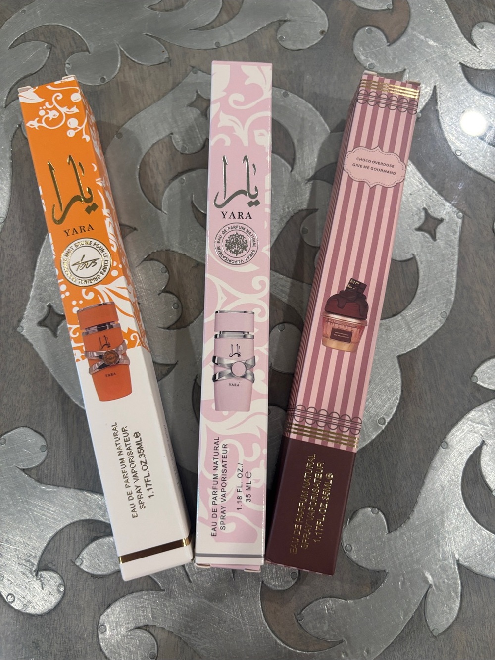 Yara and Choco Dubai perfumes 1.17 fl or 35ml each